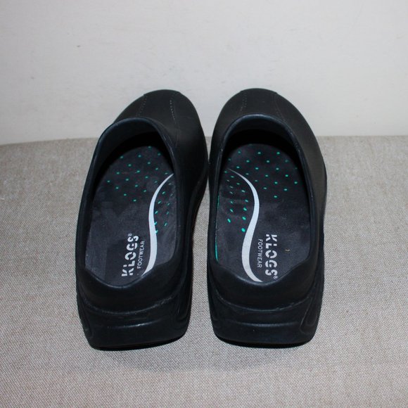 KLOGS FOOTWEAR LITE RUBBER CLOGS - 9 - BLACK NON MARKING/SLIP RESISTANT - Picture 4 of 7